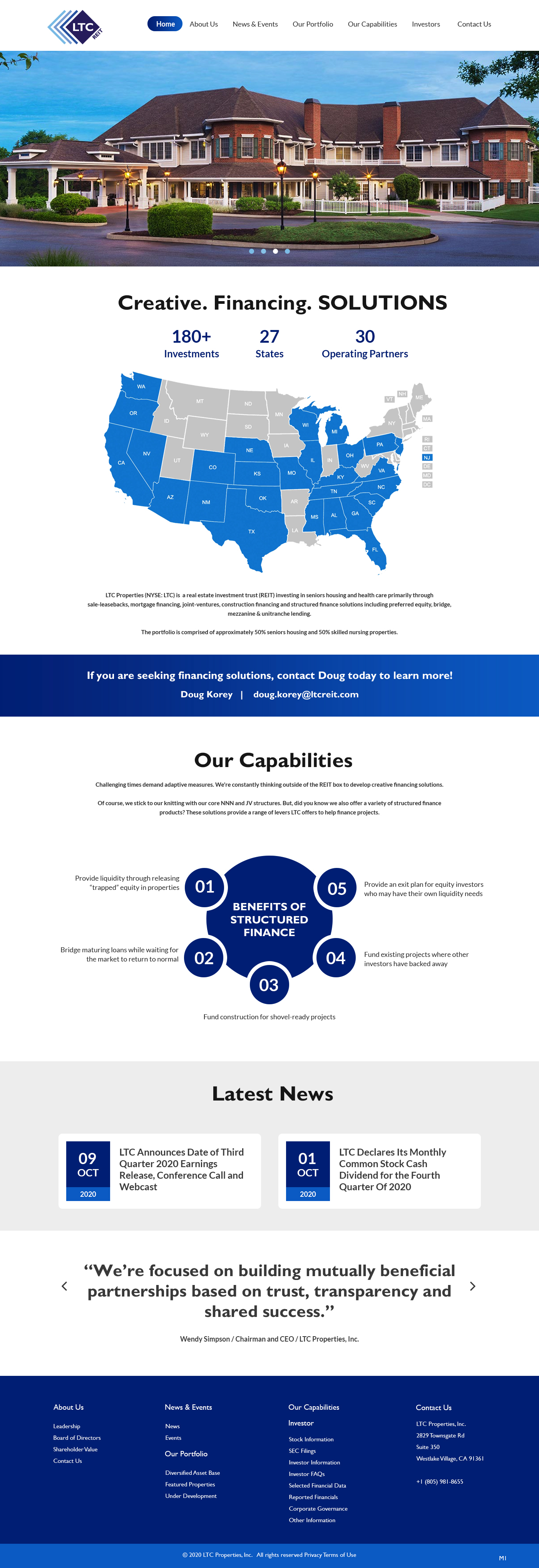 Web Design by pb for LTC Properties | Design #25599349