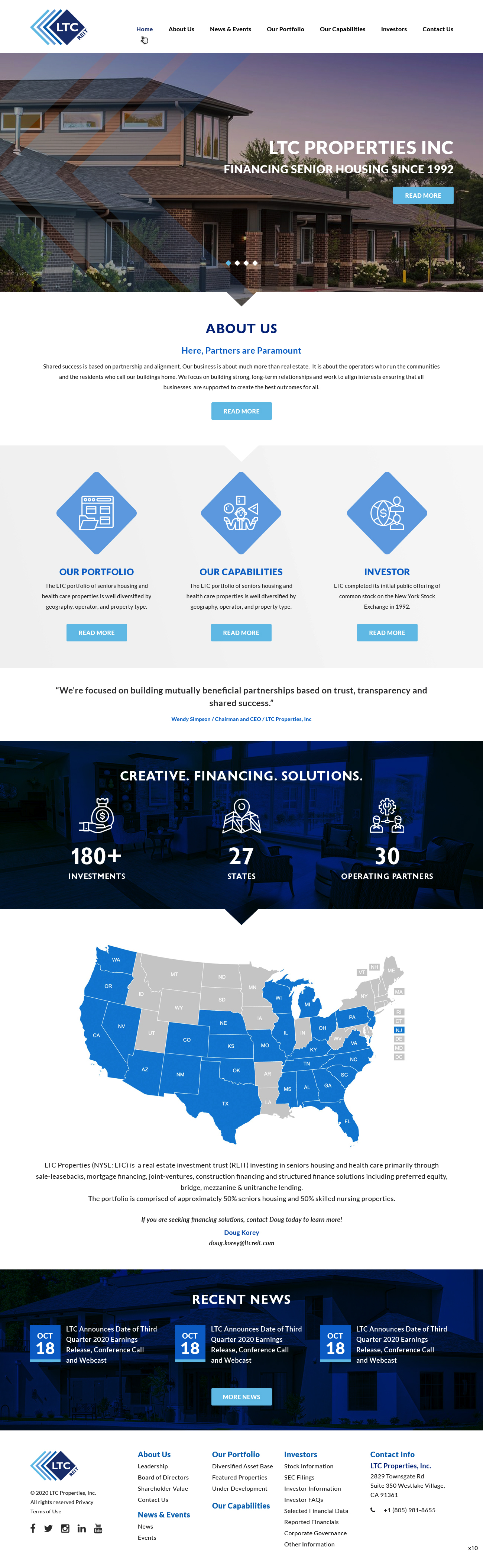 Web Design by pb for LTC Properties | Design #25599351