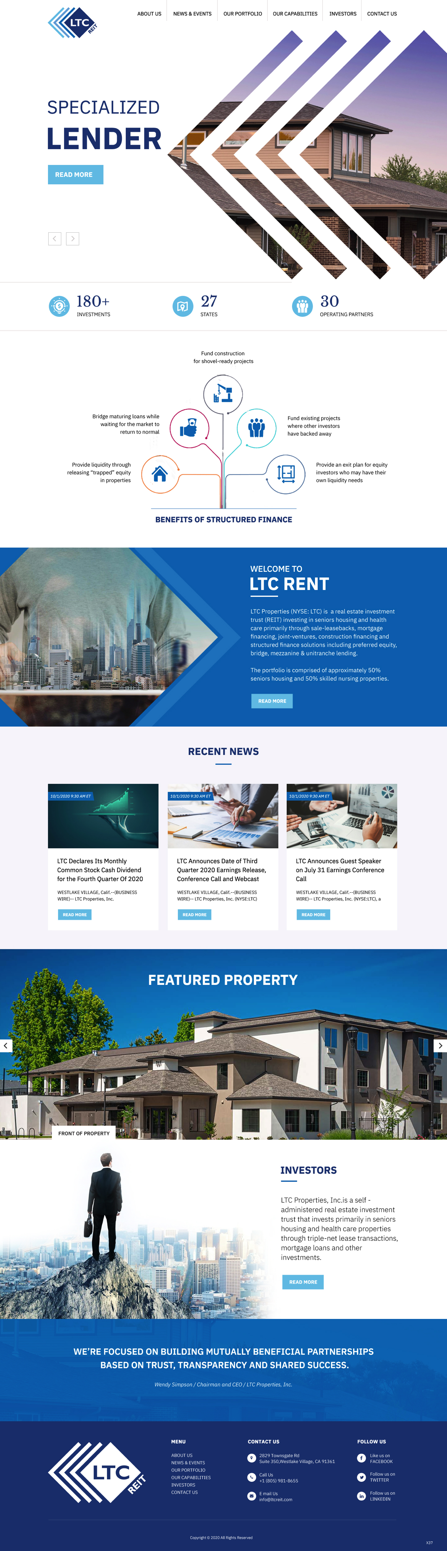 Diseño Web por pb para LTC Properties | Diseño: #25599353