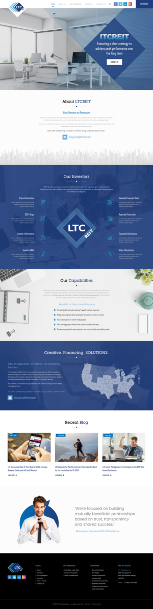 Web Design by rightway for LTC Properties | Design #25622988