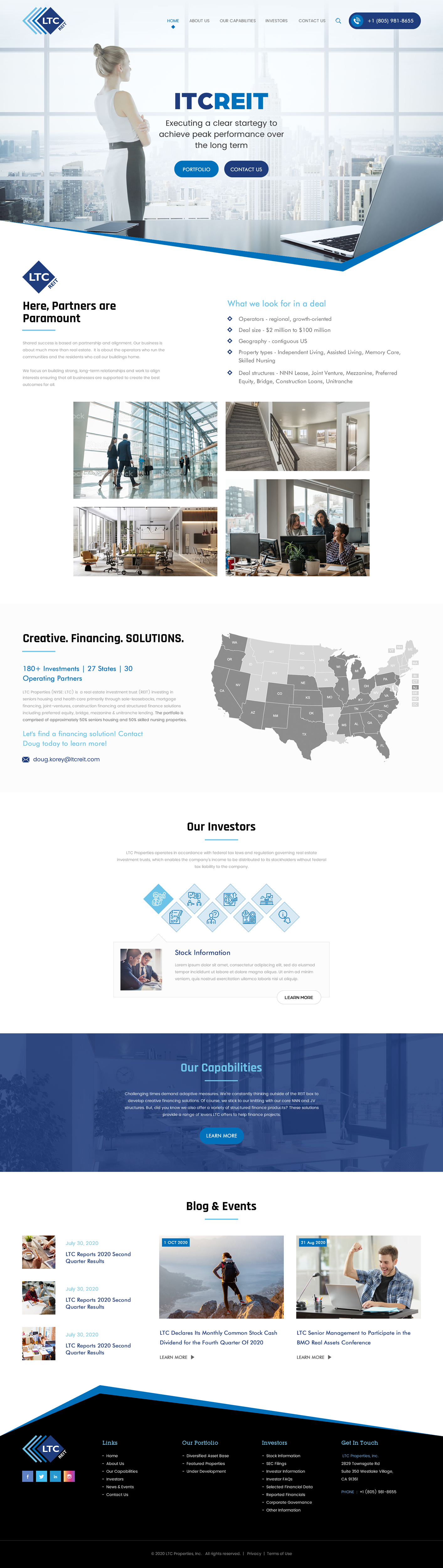 Web Design by rightway for LTC Properties | Design #25622989