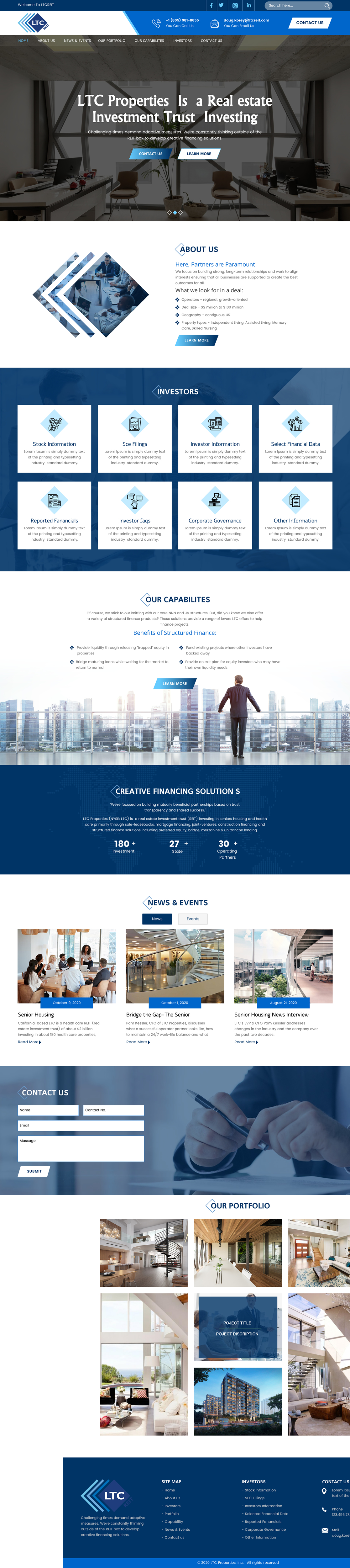Web Design par rightway pour LTC Properties | Design #25622990