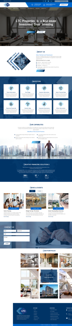 Diseño Web por rightway para LTC Properties | Diseño: #25622990
