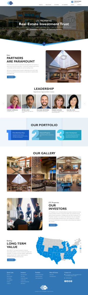 Web Design by sai.designer87 for LTC Properties | Design #25614570