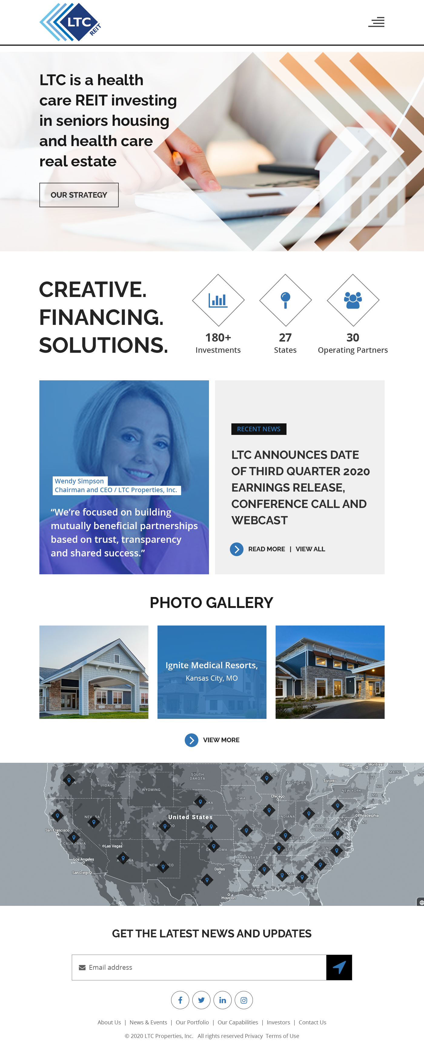 Web Design by Starlyn DS for LTC Properties | Design #25608074