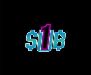 1$U? (with a 1 as negative space in the U) | Logo Design by OrianO-70