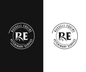 Russell Equine Veterinary Service | Logo Design by BabAgori