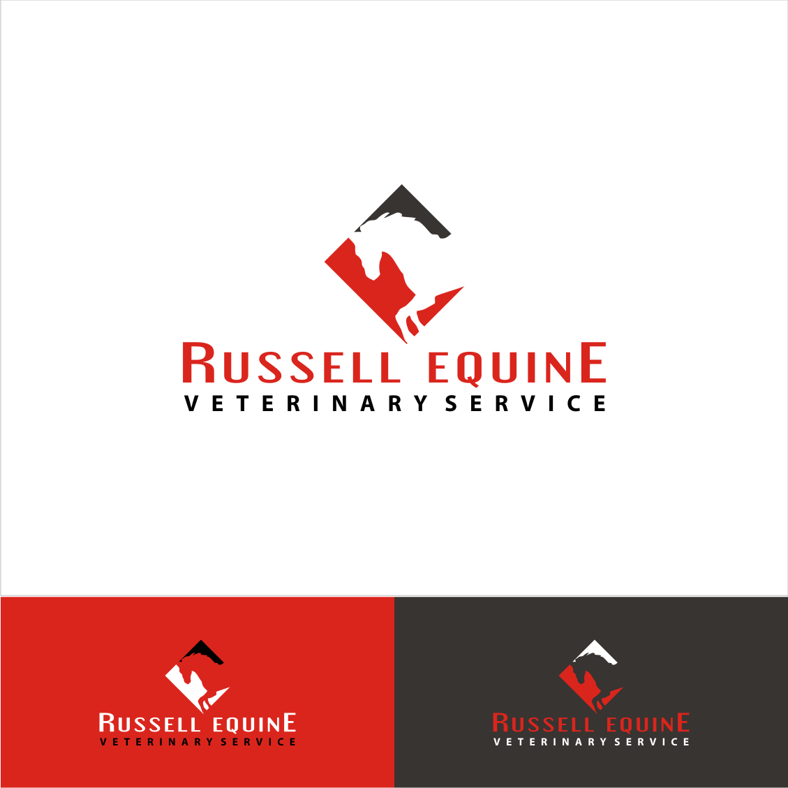 Logo Design by DesignM for Russell Equine | Design #25605054