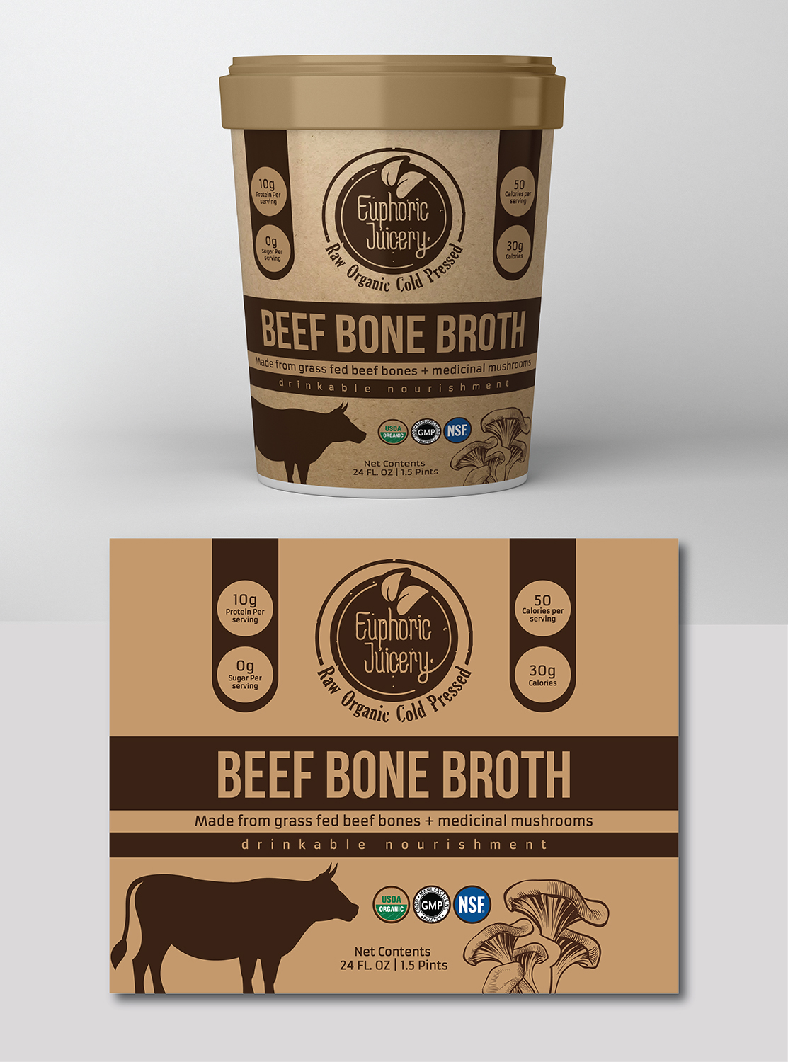 Design Étiquette par Deziners Zone pour Euphoric Juicery | Design #25622189
