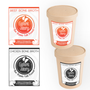 Etikett-Design von MVN Digital für Euphoric Juicery | Design #25616518