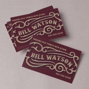 Vintage Restoration Business Card | Visitenkarten-Design von madrebonita