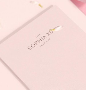 The logo only has the  name: Sophia Xu with or with out an icon | Logo Design by Andrew
