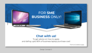 Design for Facebook Ad to promote Laptops purchase | Graphic Design by D Creative