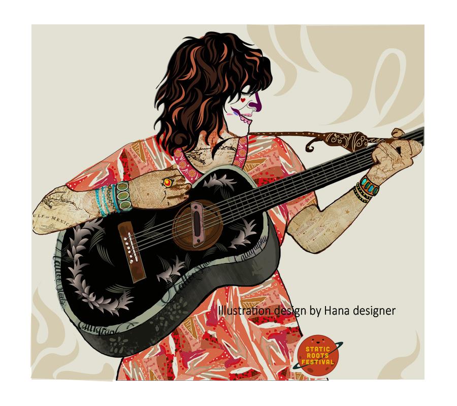 Diseño Con Ilustración por Hana para Static Roots Festival | Diseño #25650160