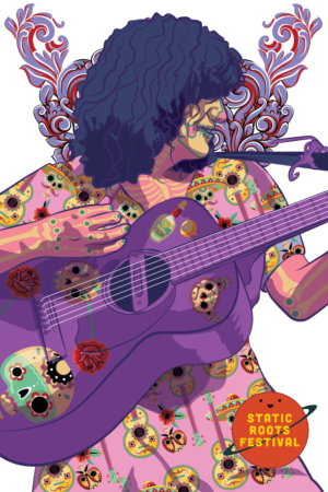 Illustration Design by Luis Arriola for Static Roots Festival | Design: #25710979