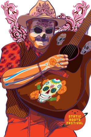 Illustration Design by Luis Arriola for Static Roots Festival | Design: #25755724