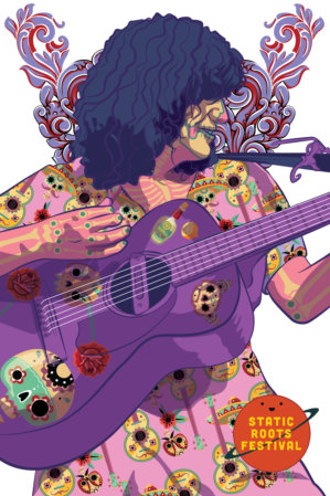 Illustration Design by Luis Arriola for Static Roots Festival | Design: #25755791