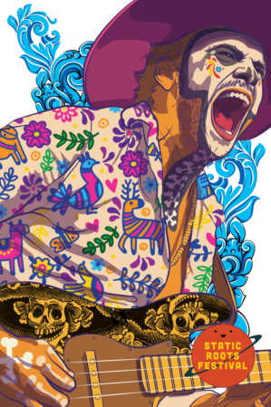 Illustration Design by Luis Arriola for Static Roots Festival | Design: #25755819