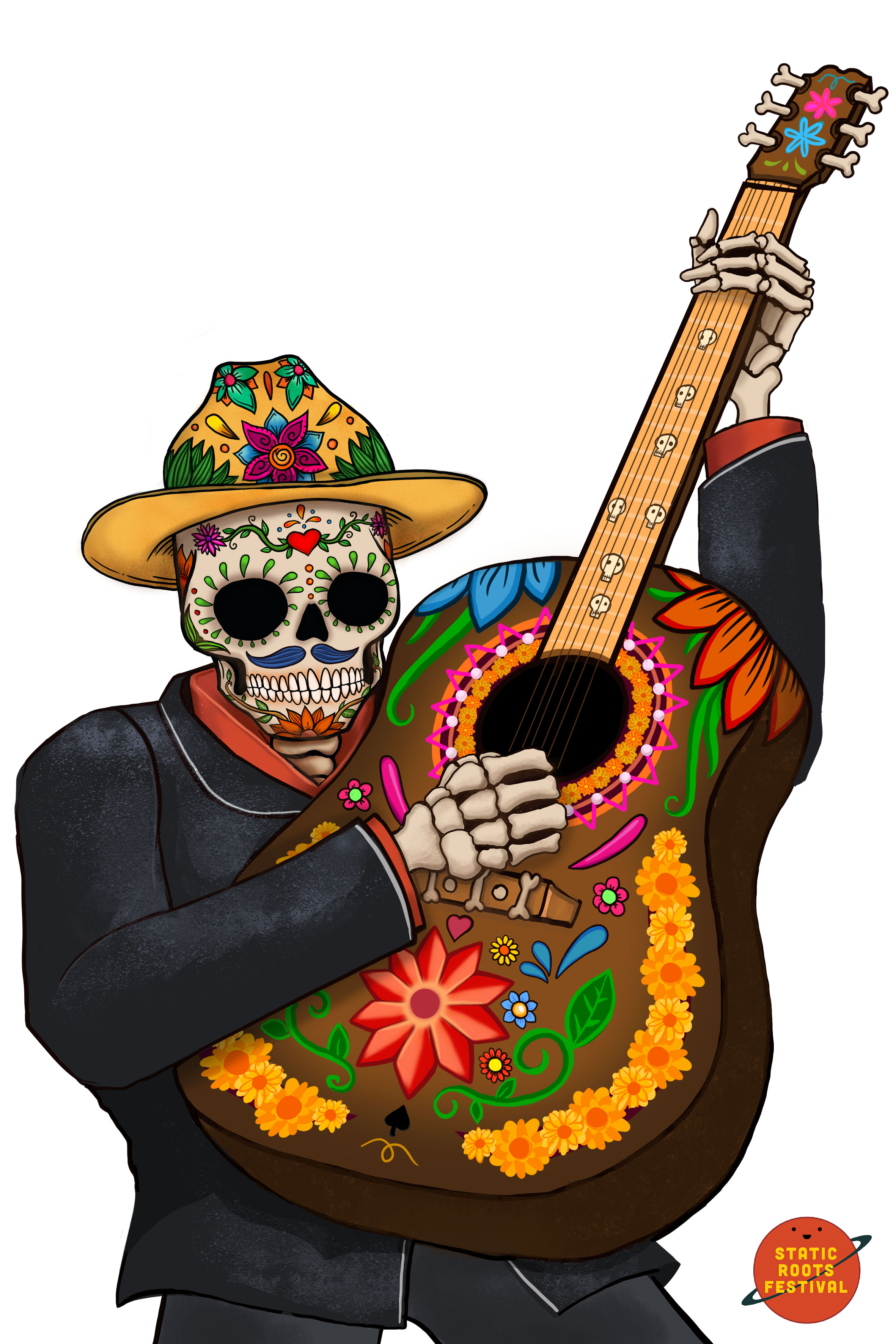Illustration Design by hektorsty for Static Roots Festival | Design: #25630835