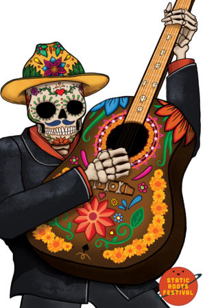 Illustration Design by hektorsty for Static Roots Festival | Design: #25688005