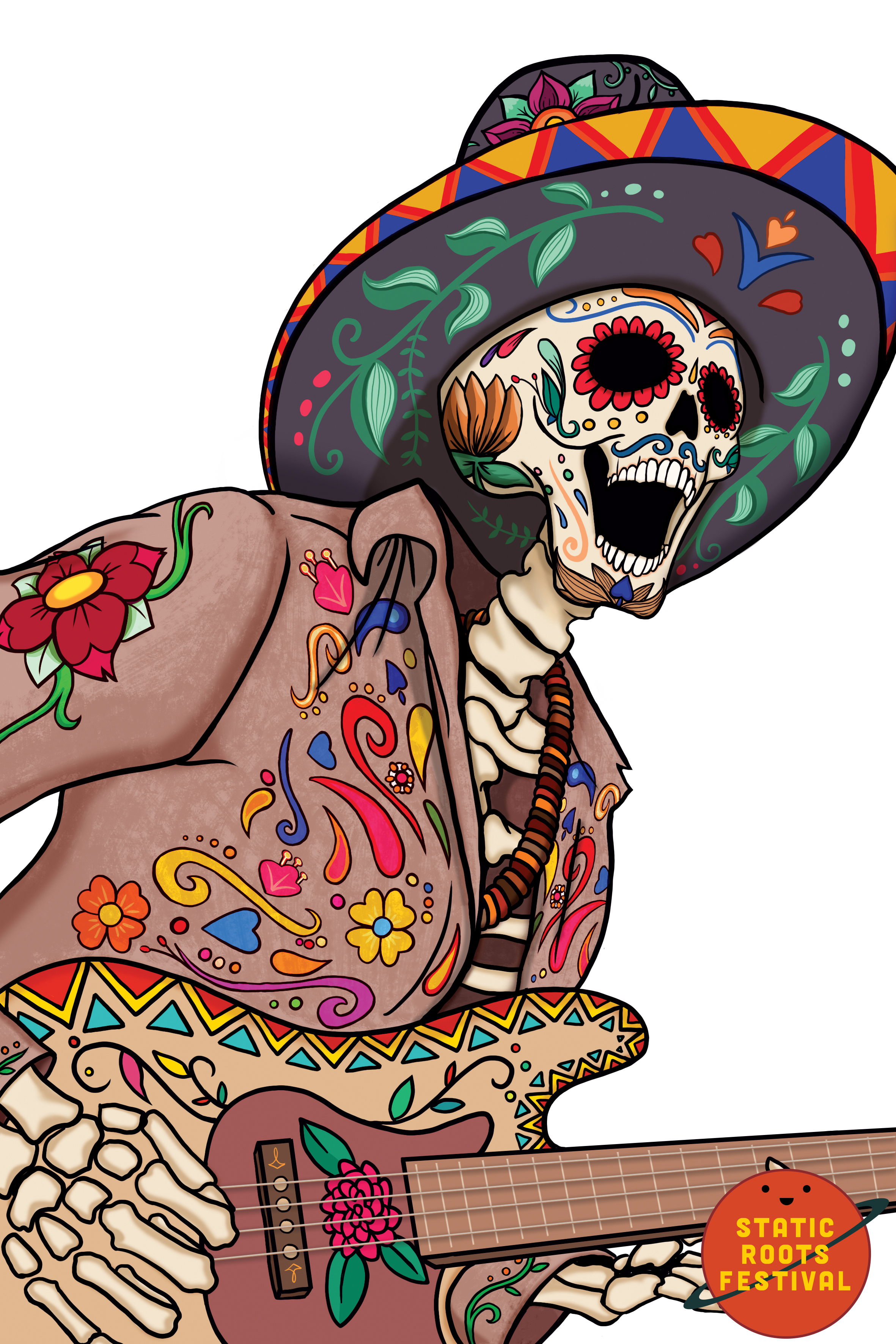 Illustration-Design von hektorsty für Static Roots Festival | Design #25688012