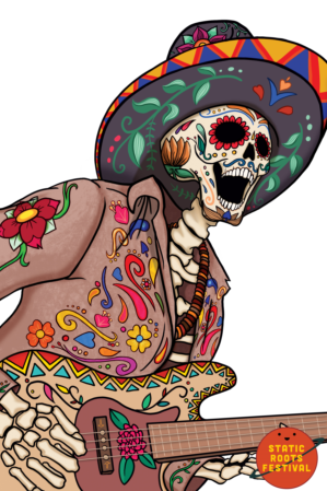 Illustration Design by hektorsty for Static Roots Festival | Design: #25688012