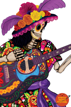 Illustration Design by hektorsty for Static Roots Festival | Design: #25688014