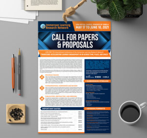 Call for Papers for conference on VR/AR/MR for e-learning professionals, designers, & innovators | Flyer-Design von SAI DESIGNS