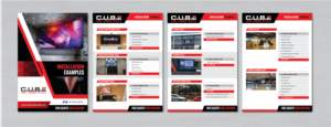 CUBE video wall installation examples | Flyer-Design von alex989