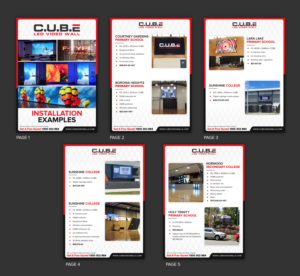 CUBE video wall installation examples | Flyer-Design von SAI DESIGNS