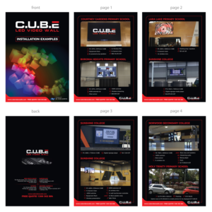 CUBE video wall installation examples | Flyer-Design von Emmanuel Creations