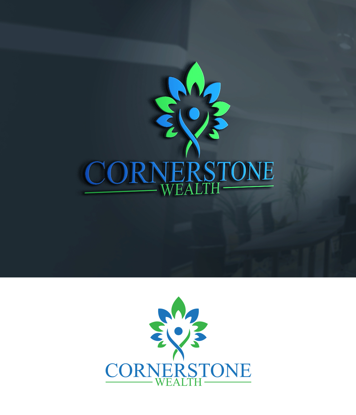 Logo Design by romasa design555 for Cornerstone Wealth | Design #25619097