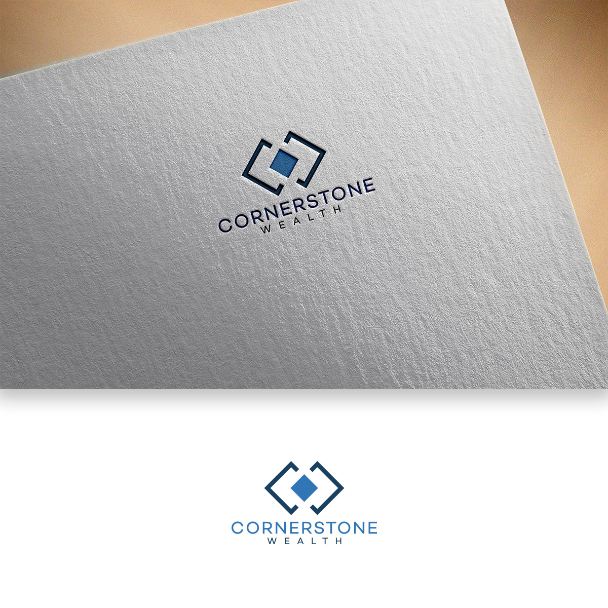 Logo Design by DesignDUO for Cornerstone Wealth | Design #25639948