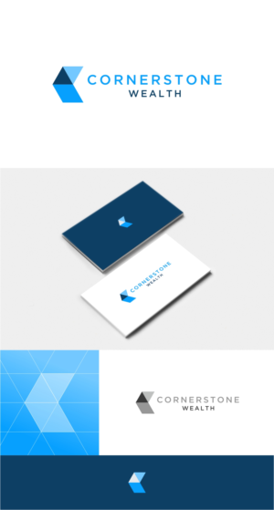 Cornerstone Wealth | Logo-Design von Zeph Design