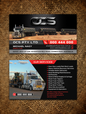 business card for OCS pty ltd | Visitenkarten-Design von Sandaruwan