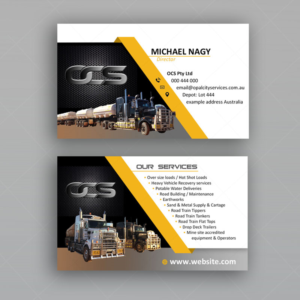 business card for OCS pty ltd | Design de Carte de Visite par DA.