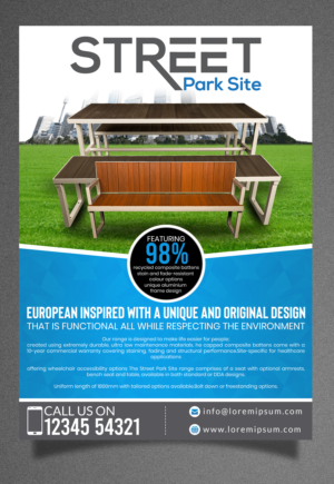 Park furniture company needs a new product flyer | Flyer Design by SAI DESIGNS