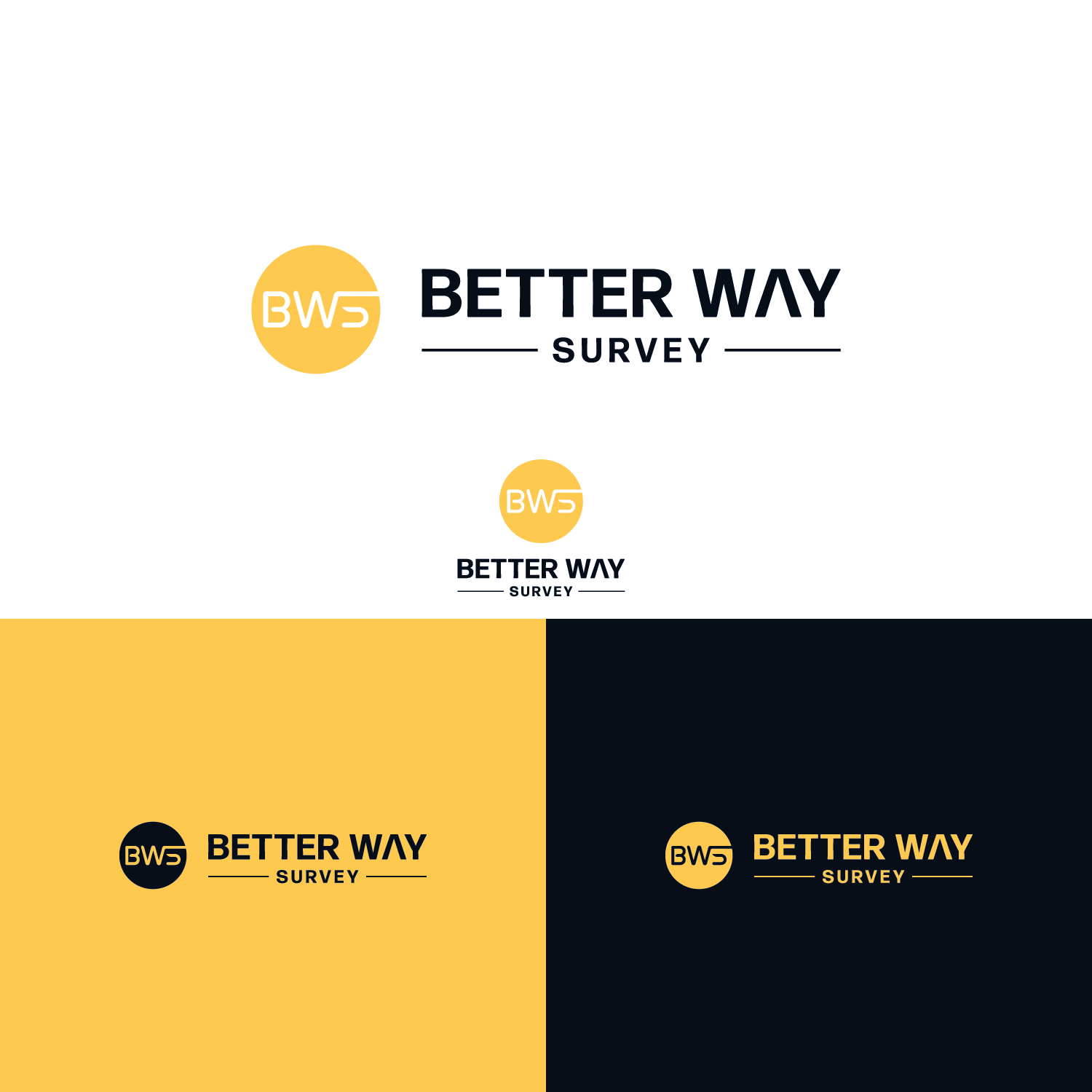 Logo Design by designbysy for Better Way Survey LLC | Design #25622894