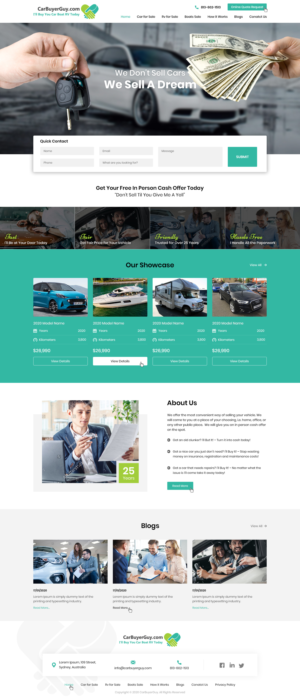 CarBuyerGuy.com needs updated website design. | Web Design par Ved Web Services