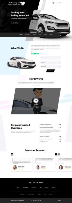 CarBuyerGuy.com needs updated website design. | Web Design par Sara 52