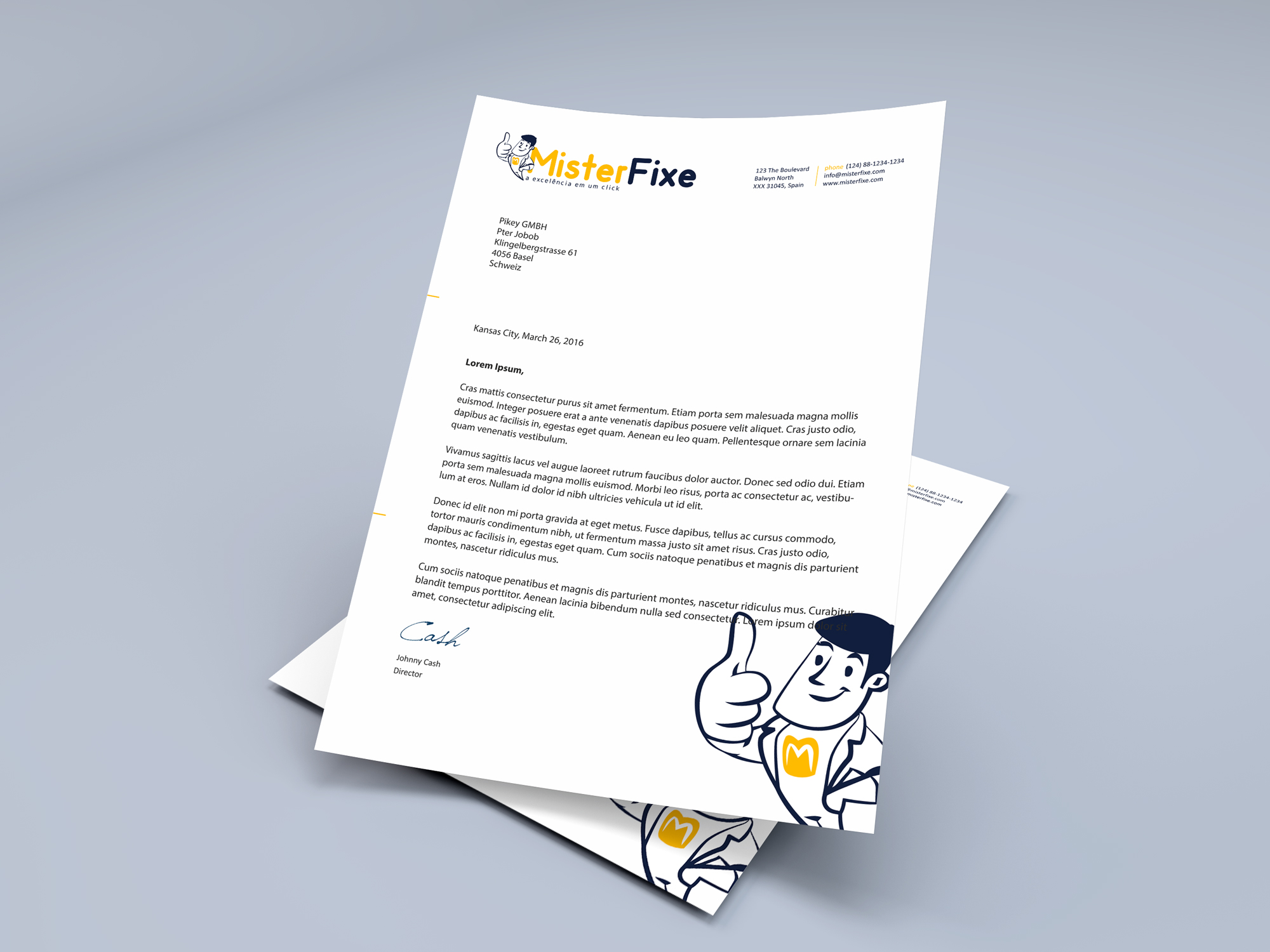 Letterhead Design by HYPdesign for this project | Design #25633118