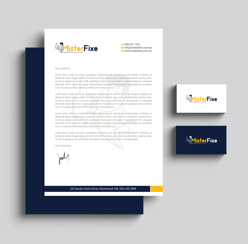Letterhead Design by R.design for this project | Design #25635614