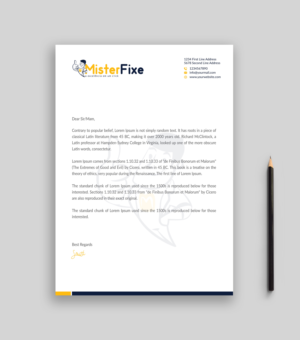 Letterhead Design by Musa. A for this project | Design: #25633410