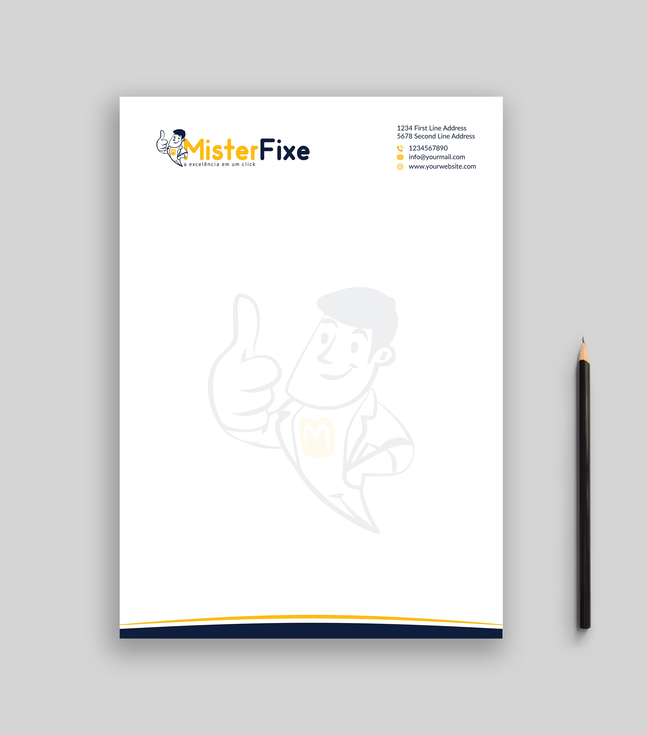 Letterhead Design by Musa. A for this project | Design #25633412