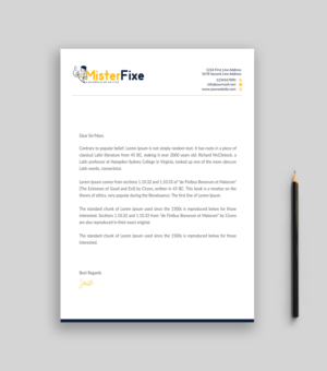 Letterhead Design by Musa. A for this project | Design: #25633414