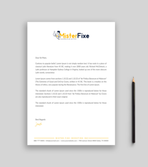 Letterhead Design by Musa. A for this project | Design: #25633415