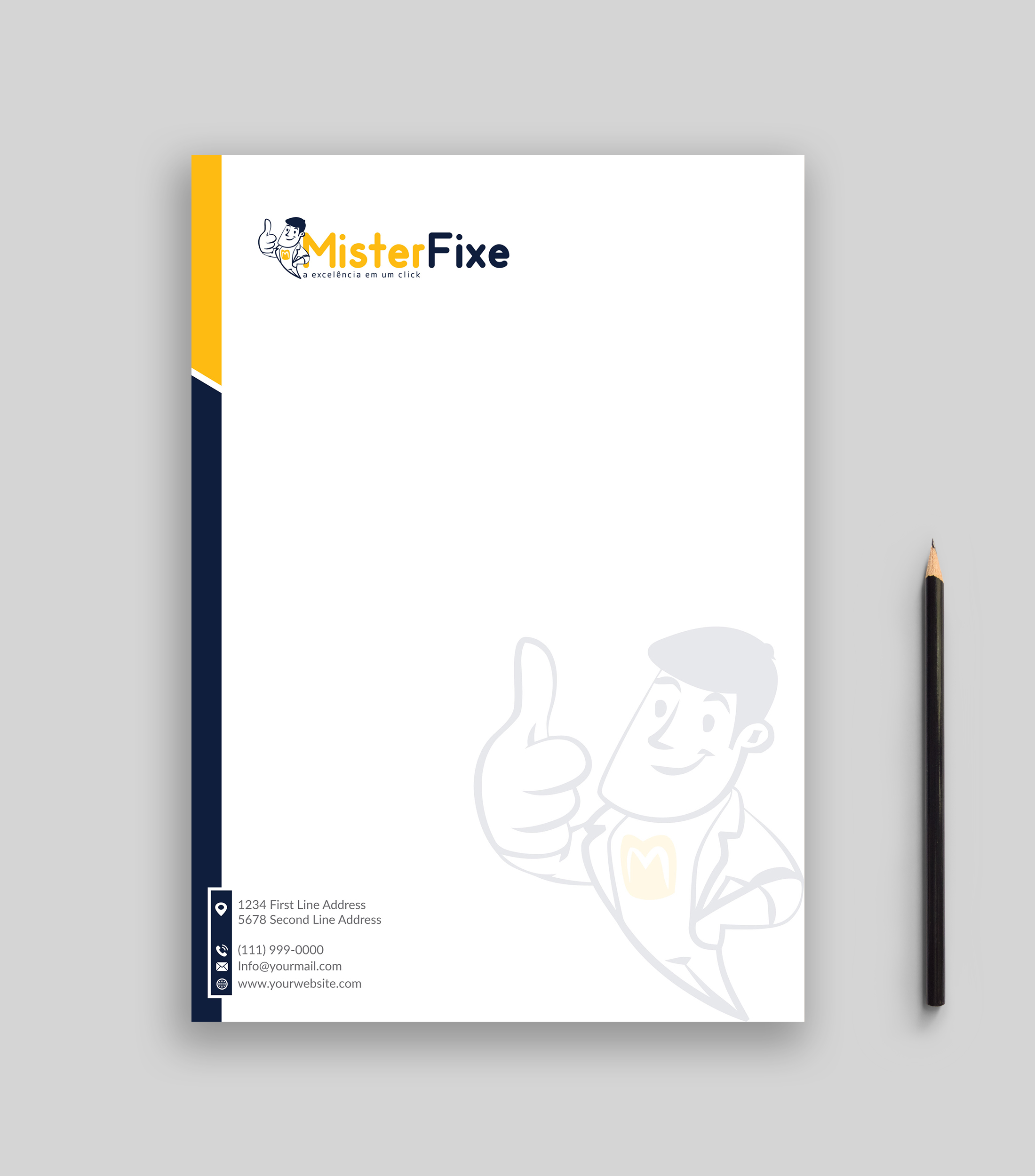 Letterhead Design by Musa. A for this project | Design #25633421