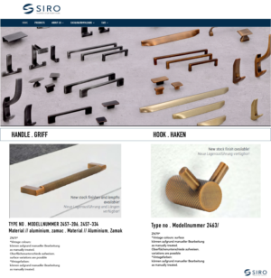 Design de Marketing Électronique par veeBC pour SIRO Beschläge- und Metallwarenfabrik Ges.m.b.H. | Design #25652241
