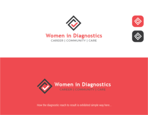 Women in Diagnostics (tagline = Career. Community. Care.) | Logo Design by nandkumar
