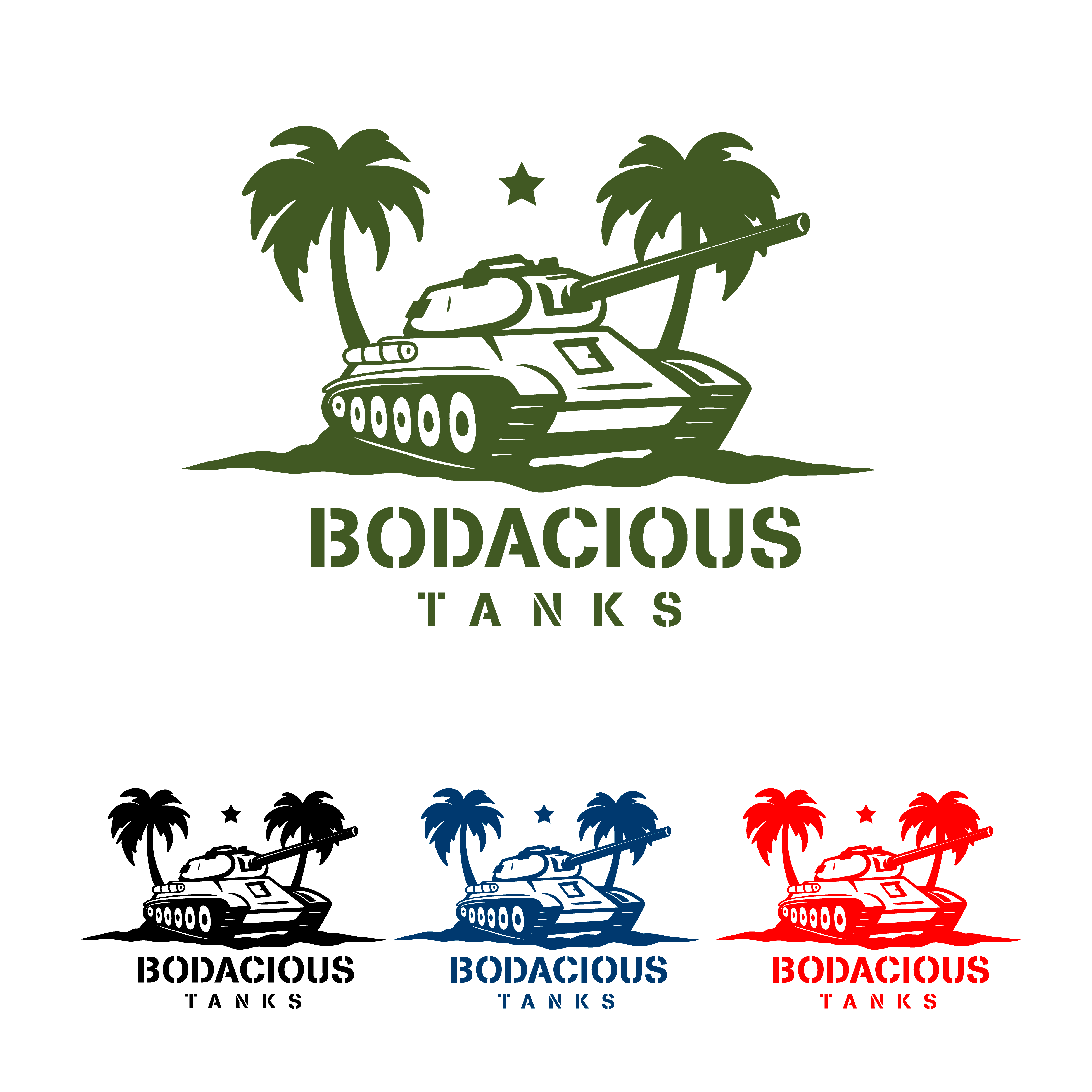 Logo Design by El Yisk 2 for Bodacious Tanks | Design #25624174